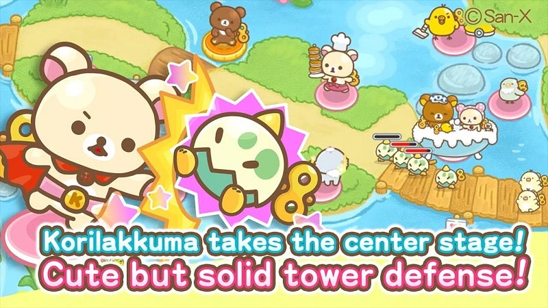 MOD APK Korilakkuma Tower Defense: Một trò chơi phòng thủ độc đáo