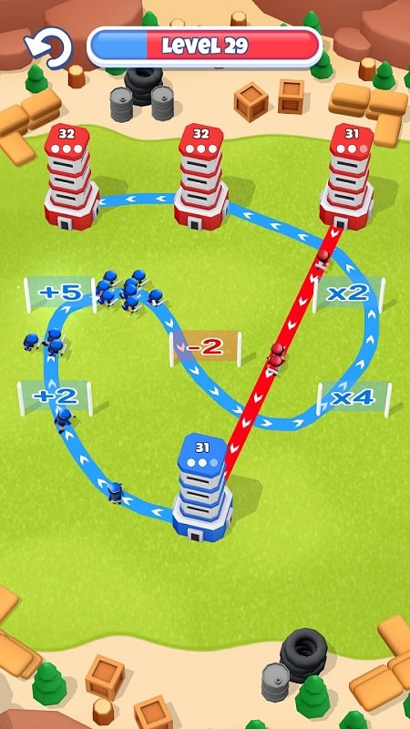 Tower War Mod APK: Chiến thuật linh hoạt và đa dạng để chiến thắng